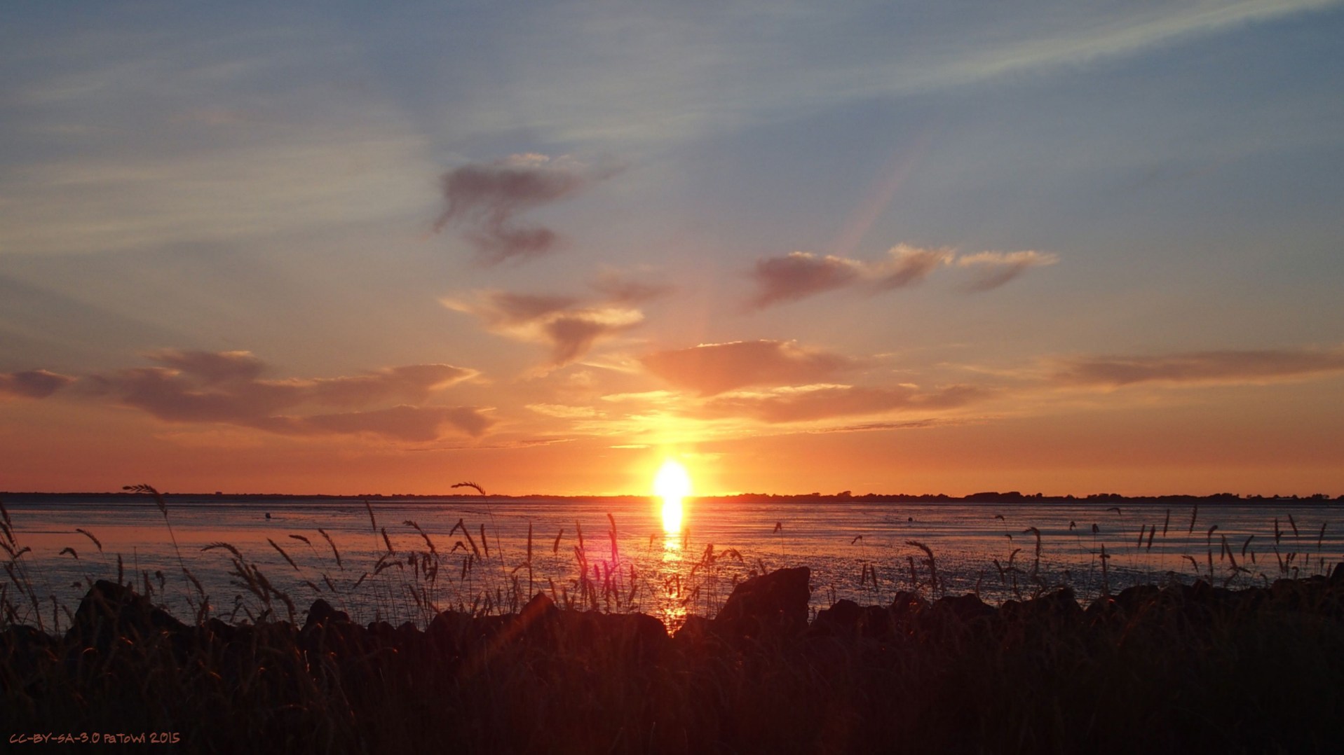 Sonnenuntergang am Watt 2015 2