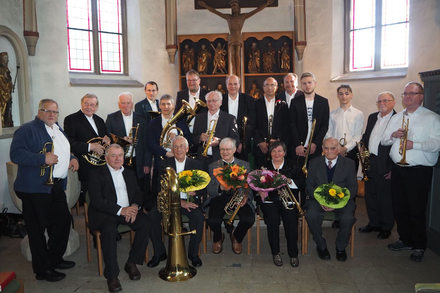 Posaunenchor Holtrup-Uffeln mit Jubilaren